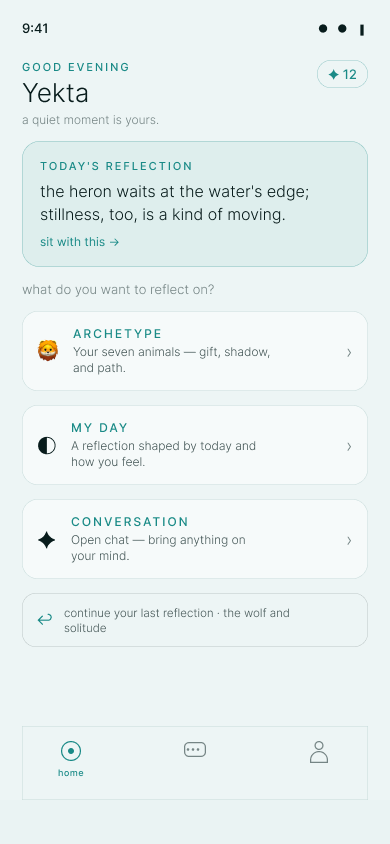 Symponia app screen